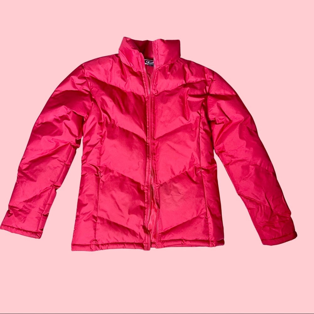 Red Vintage Puffer Jacket